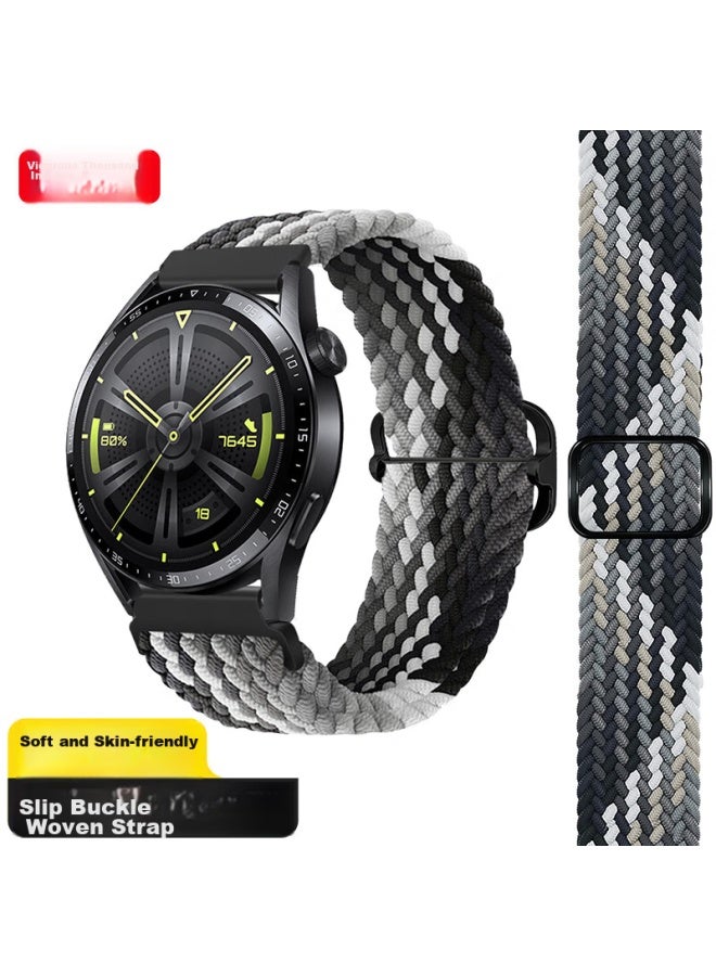 Weiqiantu Compatible With Huawei Watch Straps Gt6/6pro/gt5/5pro/gt4/watch4pro Milanese Band Metal Steel Strap Parachute Buckle | Magnetic - 46/48 Black - Image 1