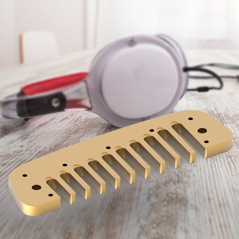 Aluminum Alloy Blues Comb Harmonica Part for Hohner Golden Melody (Gold) - Image 3
