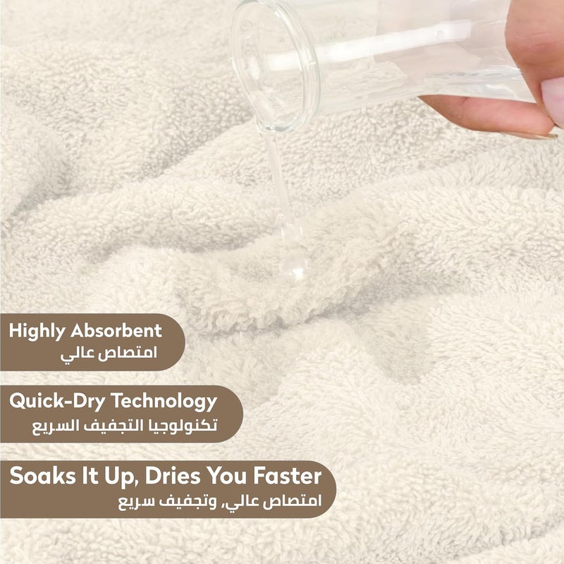 منشفة استحمام فاخرة من دونيتيلا 100% قطن ممشط (70 سم × 140 سم)، 600 جرام للمتر المربع، منشفة كبيرة، ناعمة، ماصة، سريعة الجفاف، مناشف مثالية للحمام والصالة الرياضية والمنتجع الصحي والفندق - Image 4