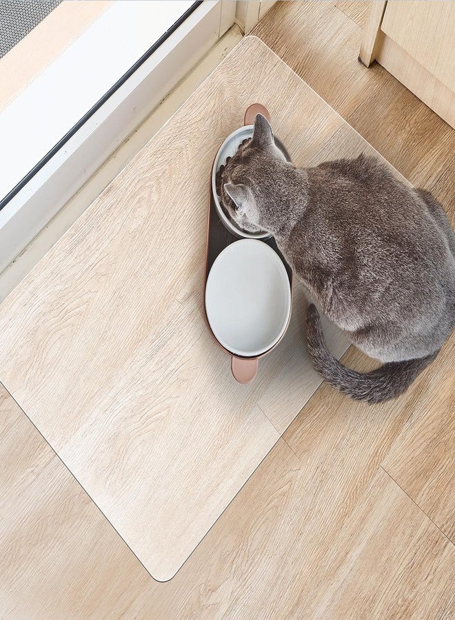 FURKIT سجادة أرضية شفافة غير لامعة، سجادة أرضية متينة من مادة PVC مقاومة للخدش (28 بوصة × 36 بوصة) - Image 1