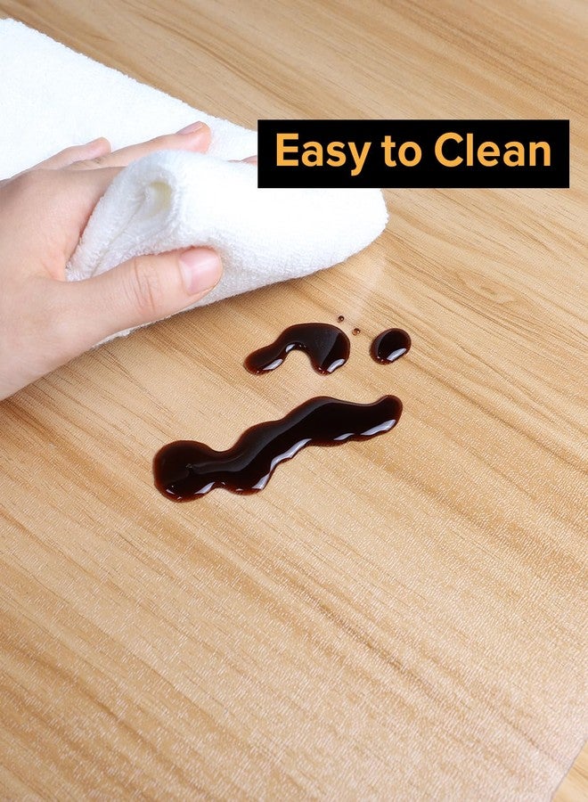 FURKIT سجادة أرضية شفافة غير لامعة، سجادة أرضية متينة من مادة PVC مقاومة للخدش (28 بوصة × 36 بوصة) - Image 4