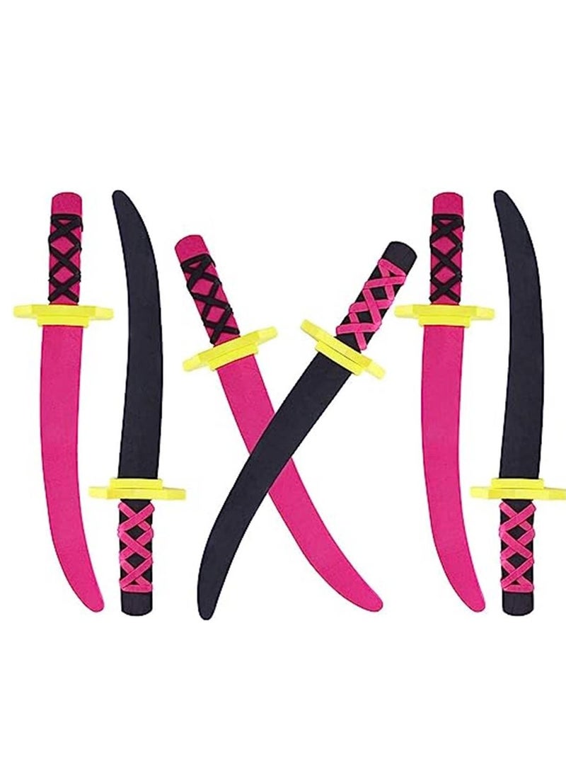 Generic - Lightweight Safe Soft Foam Toy Swords Ninja Pirate Style with Handle for Party Favors, Children Games & Activities (6 Pack) - Image 1