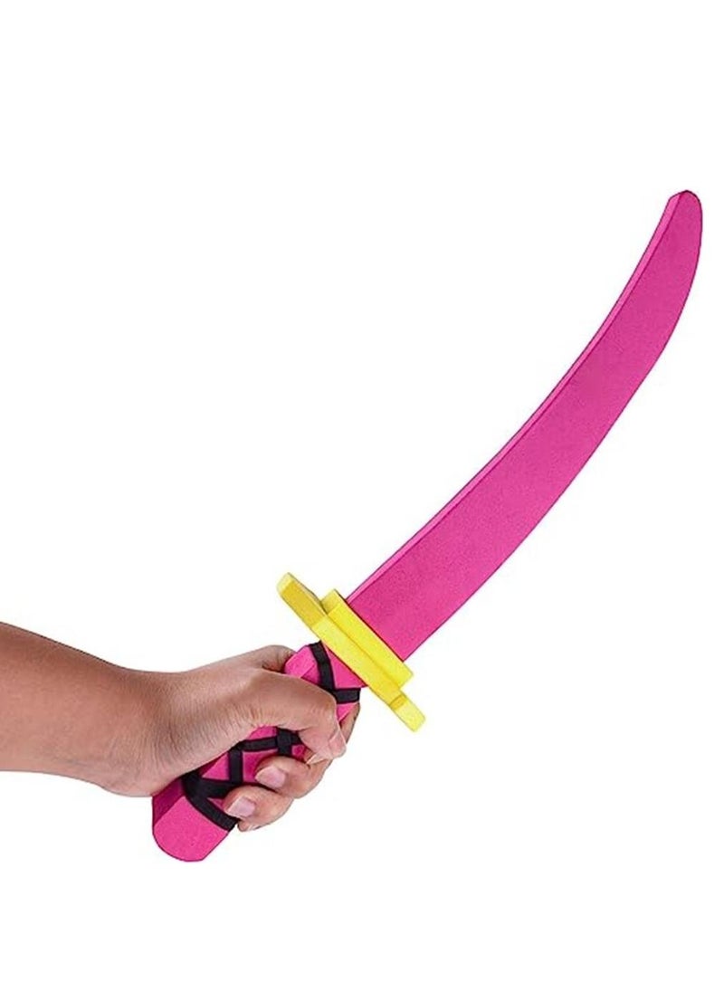 Generic - Lightweight Safe Soft Foam Toy Swords Ninja Pirate Style with Handle for Party Favors, Children Games & Activities (6 Pack) - Image 1