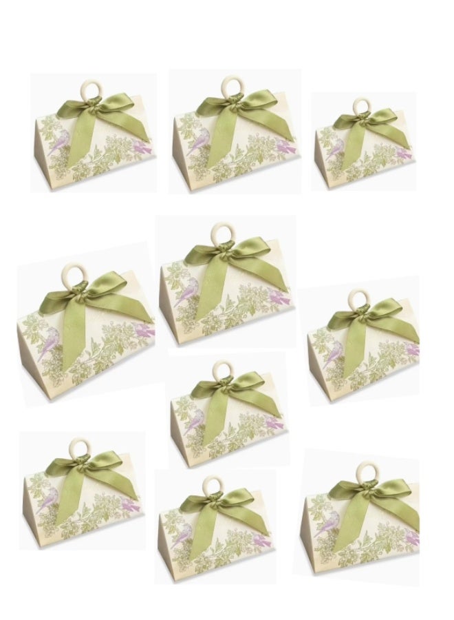 10 PCS Decorative Candy Boxes Adorned with Ribbons  Ideal for Occasions Like Mother'S Day, Weddings, Birthdays, Anniversaries, Holiday Parties, And More - High-Quality Paper Gift Packaging - Image 1