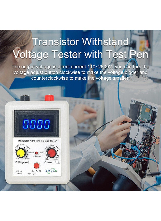 Generic - 110 V~2600V Portable IGBT Voltage Capability Tester Diode MOS Triode LED Back-light Voltage Capability Testing Tool Transistor Withstand Voltage Tester - Image 1
