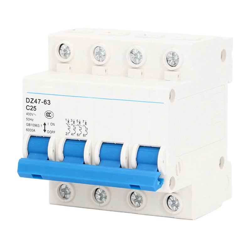 4P 25A 400V قاطع دائرة مصغر للتثبيت على سكة DIN مفتاح فصل - Image 2