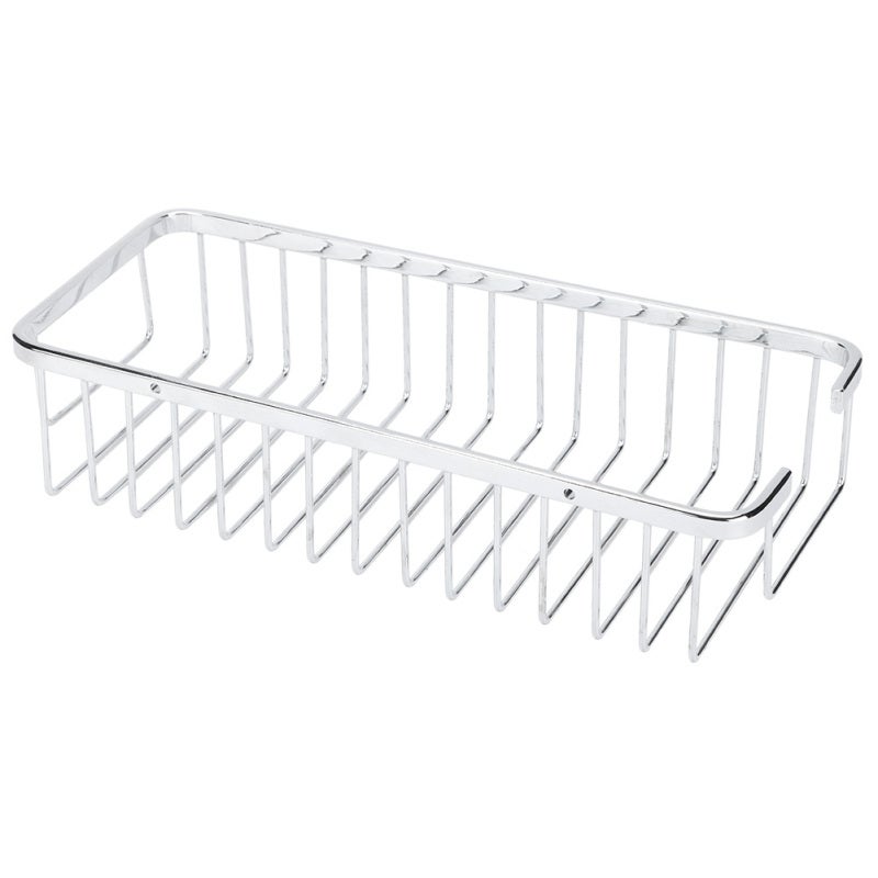 Stainless Steel Wall Mounted Shampoo Conditioner Holder Storage Basket Shelf Organizer Bathroom KitchenStainless Steel 30cm - Image 3