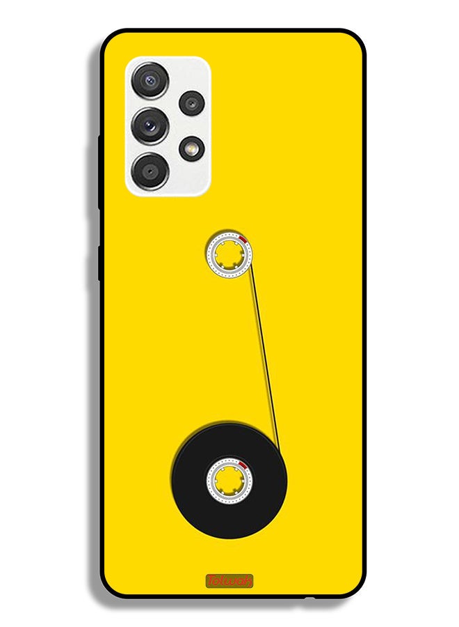 Tolwak Samsung Galaxy A32 5G Protective Case Cover Cassette Wheel Art - Image 1