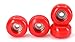 Teak Tuning CNC Polyurethane Fingerboard Bearing Wheels Red Set of 4 Wheels Durable Material with a Hard Durometer Teak Tuning - Image 3