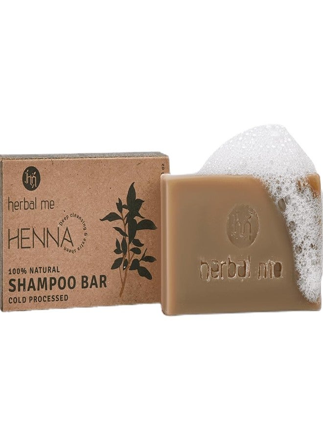 HERBAL ME HM Herbal Me Cold Pressed Henna Shampoo Bar For Deep Cleansing 100% Natural (125gm) - Image 2