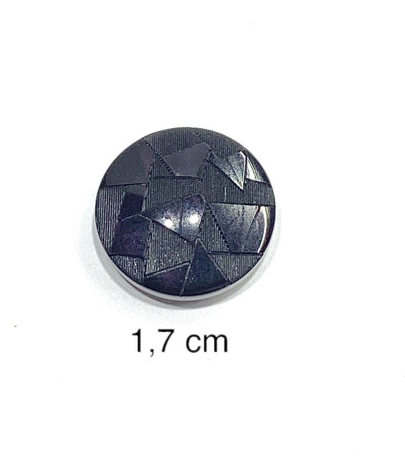 Karan Tuhafiye Vest Cardigan Button / Prism Pattern / Black 1.7 cm / CODE:2612 - Image 2