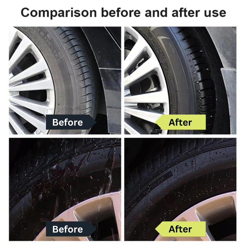 N Treck NTreck Tyre Polish & Shiner for Car & Bike 450 ml | Prevents Fading and Cracks| Gives Lustrous Dark, Long Lasting Super Black Shine - Non-Greasy, Super Hydrophobic - Image 4