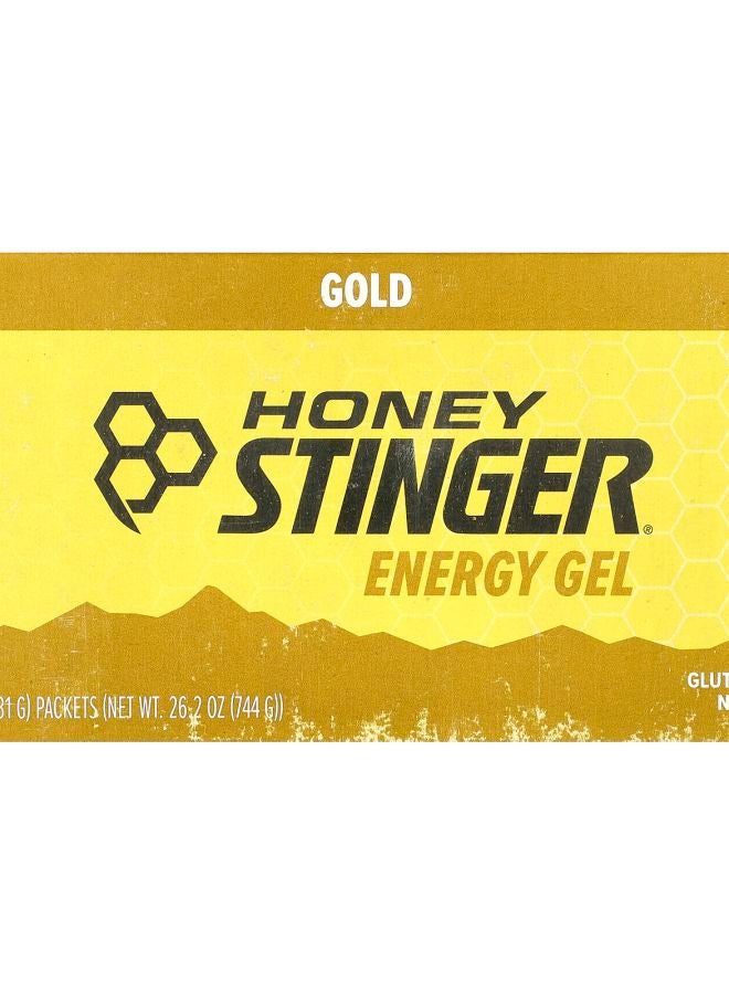 Honey Stinger Energy Gel Gold 24 Packets 1.1 oz (31 g) Each