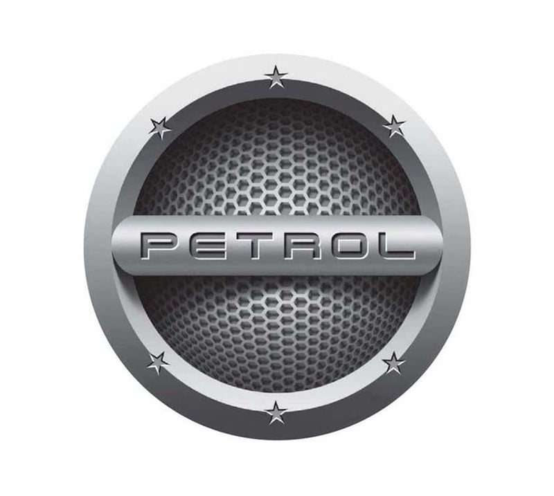 Auto E-Shopping Car Tank Petrol Sticker Sign Round Shape Vinyle Universal Size 5" x 5" - Image 1