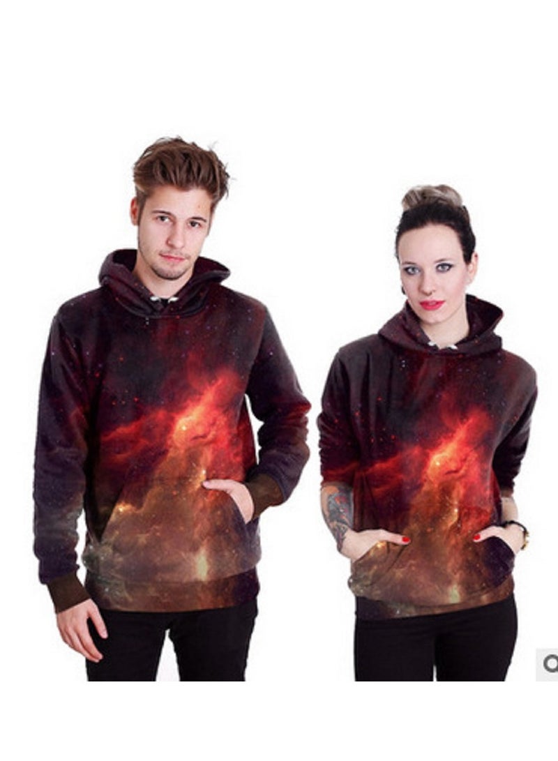 Loquat Single Piece Digital Printed Hooded Long Sleeved Sweater  - Image 1