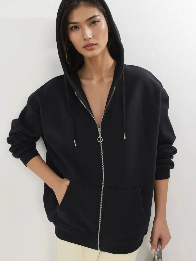 Busem BUSEM Hooded Oversized Zip-Up Jacket
