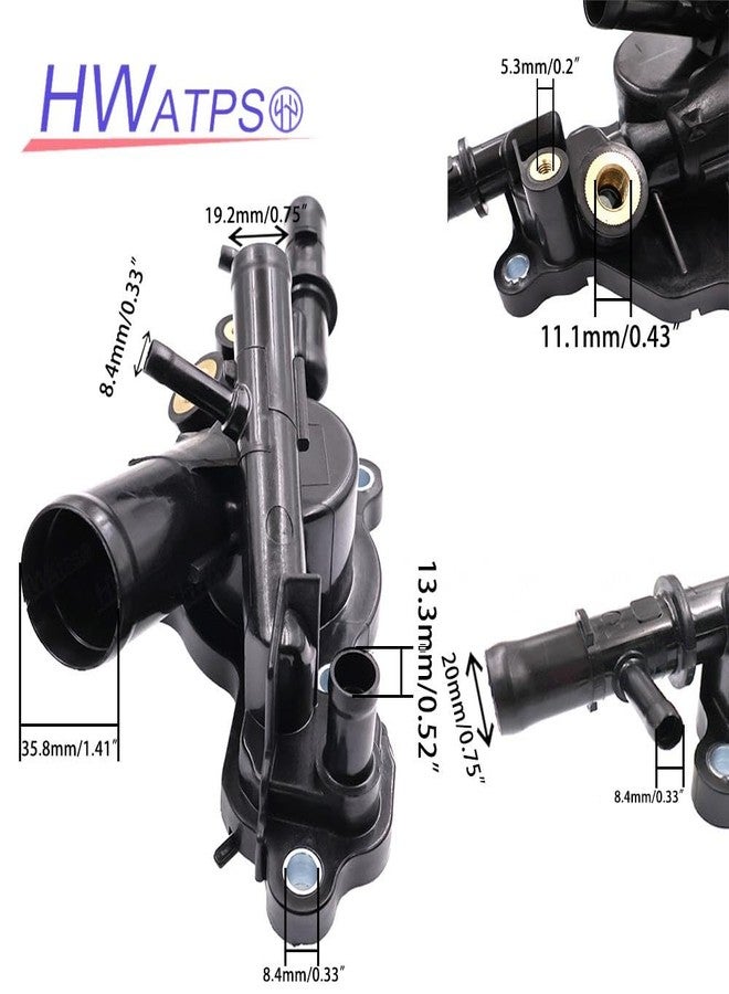 HWATPS 11060-4BB0A 11060-4BB1A Set of Engine Radiator Thermostat Housing for Nissan Sentra Rogue Sport 1.8L 2.0L 2017-2022 - Image 5