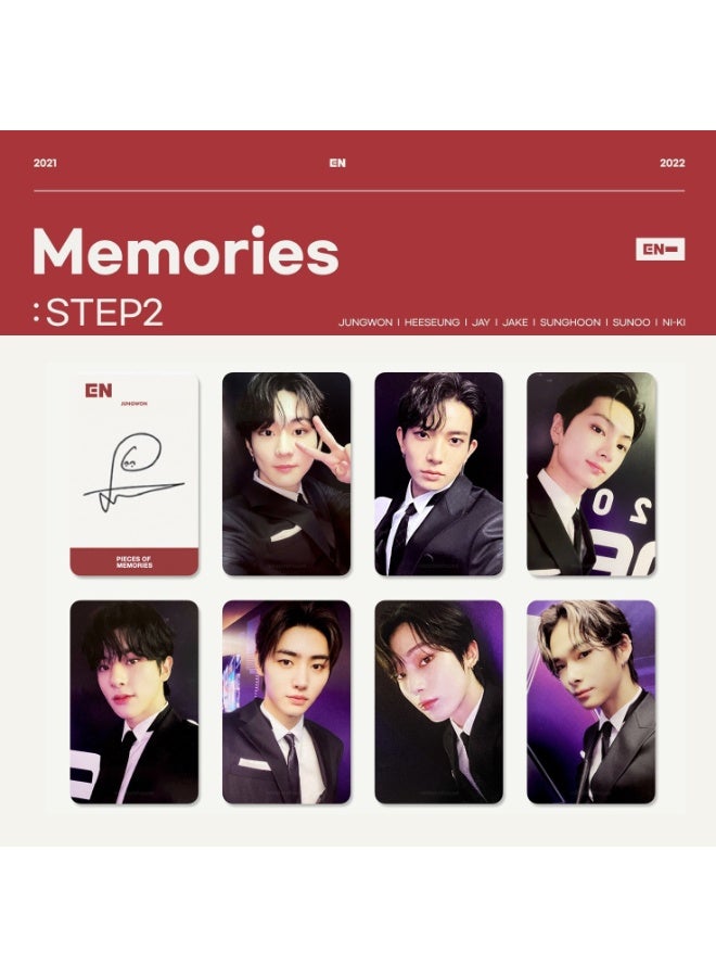 NIBEMINENT 7 قطع بطاقات لومي كيبوب ENHYPEN 2021-2022 هدايا لمجموعة المعجبين - Image 1