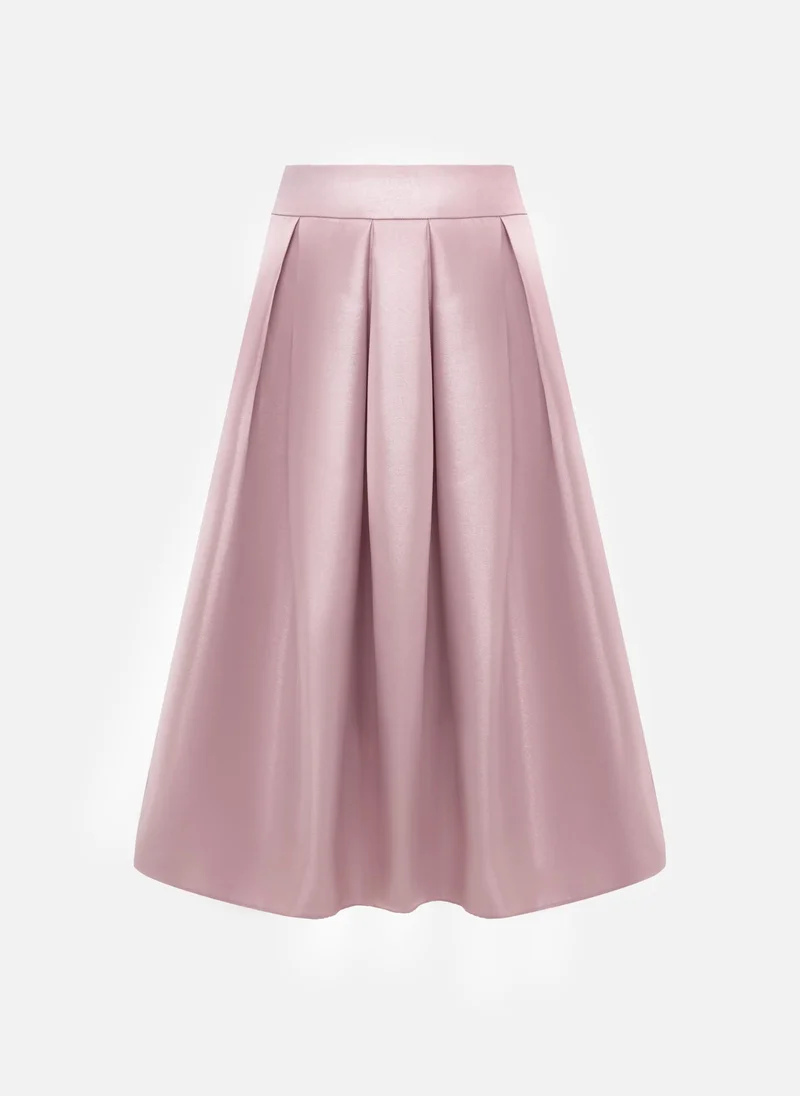 Lichi Flared maxi skirt with large pleats