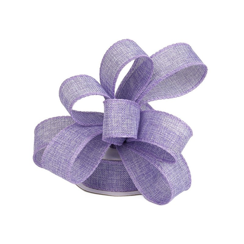 David accessories Burlap Ribbon Perfect for Wedding Home Decoration Gift Wrap Bows Made Handmade Art Crafts 112 Inch X 10 Yard Spool Light Purple - Image 3