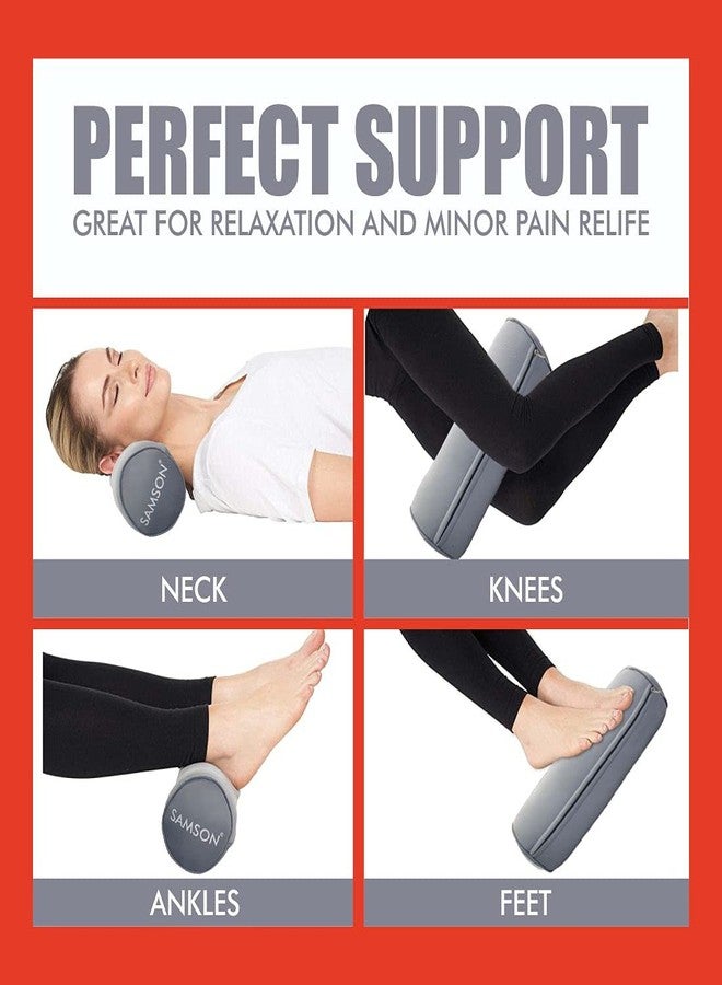 Samson Orthotics Round Cervical SPONDYLOSIS Takiya Pillow (Premium Ortho Range -Ergonomic Design, Hi-Density PU Foam) Ideal for Spine, Low Back Pain and Cardiac Patients & Sleeping Problems, Standard - Image 2