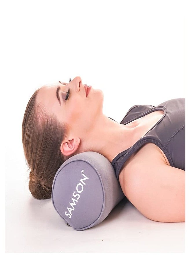 Samson Orthotics Round Cervical SPONDYLOSIS Takiya Pillow (Premium Ortho Range -Ergonomic Design, Hi-Density PU Foam) Ideal for Spine, Low Back Pain and Cardiac Patients & Sleeping Problems, Standard - Image 1