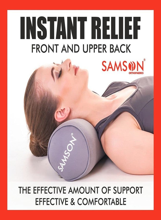 Samson Orthotics Round Cervical SPONDYLOSIS Takiya Pillow (Premium Ortho Range -Ergonomic Design, Hi-Density PU Foam) Ideal for Spine, Low Back Pain and Cardiac Patients & Sleeping Problems, Standard - Image 5