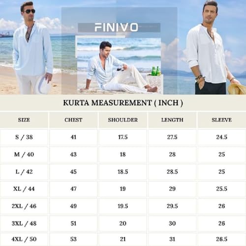 FINIVO FASHION فينيفو فاشن - قميص كورتا قصير مطبوع من مزيج القطن للرجال مع تصميم فني على الصدر | كورتا كاجوال بأكمام كاملة وياقة ماندارين أنيقة للاستخدام اليومي والسفر - أسود بنسيج ناعم - Image 5