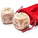 KLUBI Date Night Food Dice for Couples Gift Stocking Stuffers for Women 2 Engraved Wooden Takeout Dice Funny Date Night Gifts for Girlfriend What to Eat Game for Couples Dinner Decision Maker Gift - Image 3