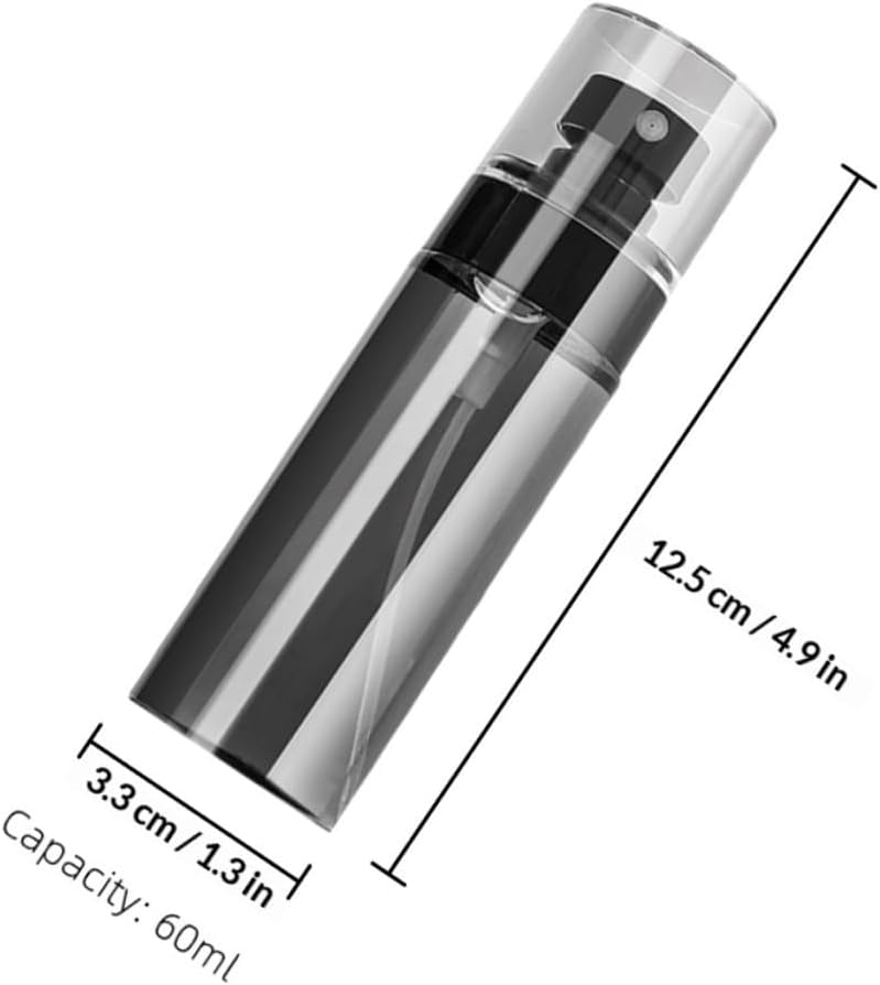 KICHOUSE 3pcs Travel Size Spray Bottles 60ml Portable Empty Liquid Containers for Toiletries Perfume and Cosmetic Refill Bottles with Fine Mist for Outdoor and Travel Use - Image 2