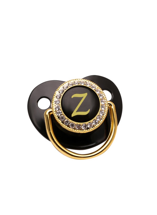 Baby Letter Pacifier 26 Letter Drill Black Play Mouth Spot