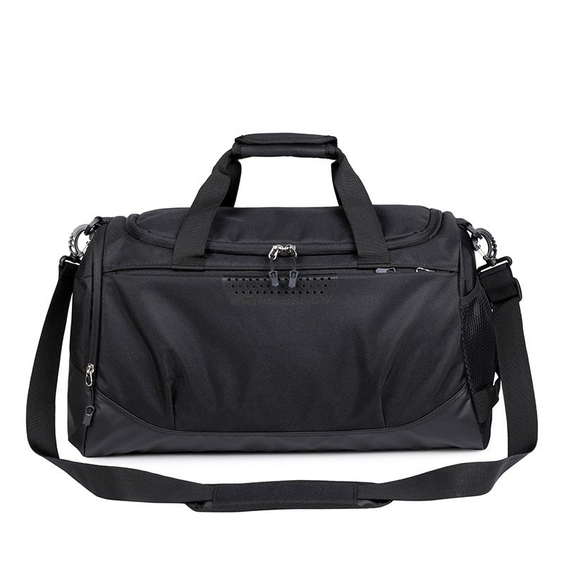 Large Capacity Crossbody Travel Bag with Shoe Compartment Black