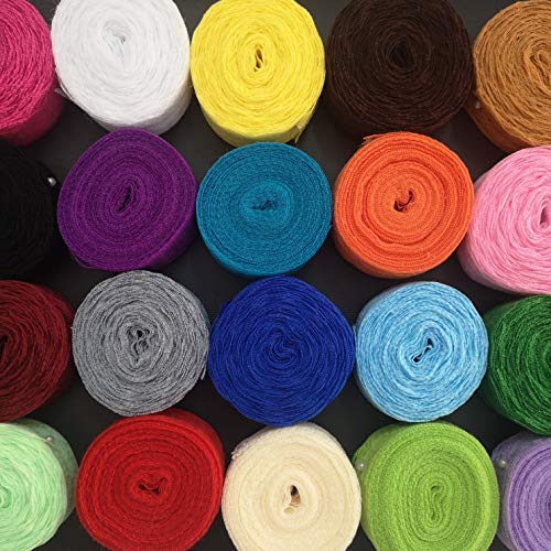 StayMax 20 Rolls 200 Yards Mixed Color Floral Pattern Fabric Lace Ribbon - Image 5