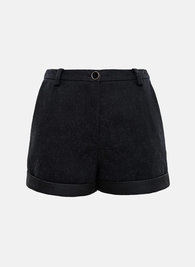 Lichi Textured mini shorts