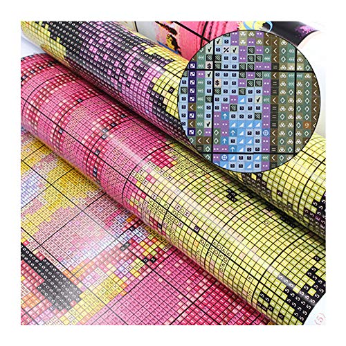 مجموعات عدة غرز متقاطعة من Stitchmelody مقاس 14 قيراط للبالغين، مجموعات تطريز بنمط غير مطبوع، لوازم خيوط DMC - ليلة فان جوخ المرصعة بالنجوم 18.1 بوصة؟ 13.8 بوصة - Image 5
