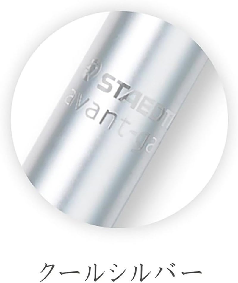 Staedtler Multi Function Avant Grade Cool Silver, Red Ink Ballpoint Pen Plus 0.5mm Mechanical Pencil (927AG-S) - Image 2