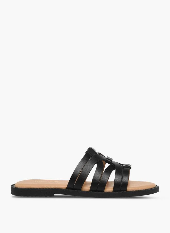 ليتل ميسي Girls Strappy Slip-On Sandals