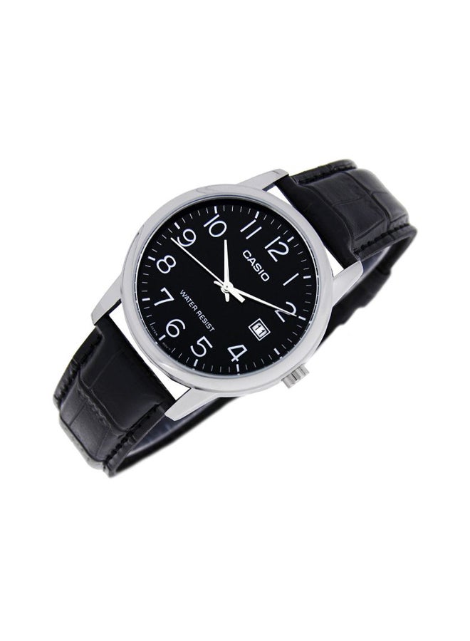 CASIO Men Water Resistant Analog Watch MTPV002L-1B - 37 mm - Black - Image 2