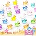 CIYOJA 50 Pcs Glow in The Dark Mini Resin Ducks Blind Bag Set Small Luminous Duck Figurines for Fairy Garden Dollhouse Craft Decoration Party Favors and Collectible Toys - Image 4