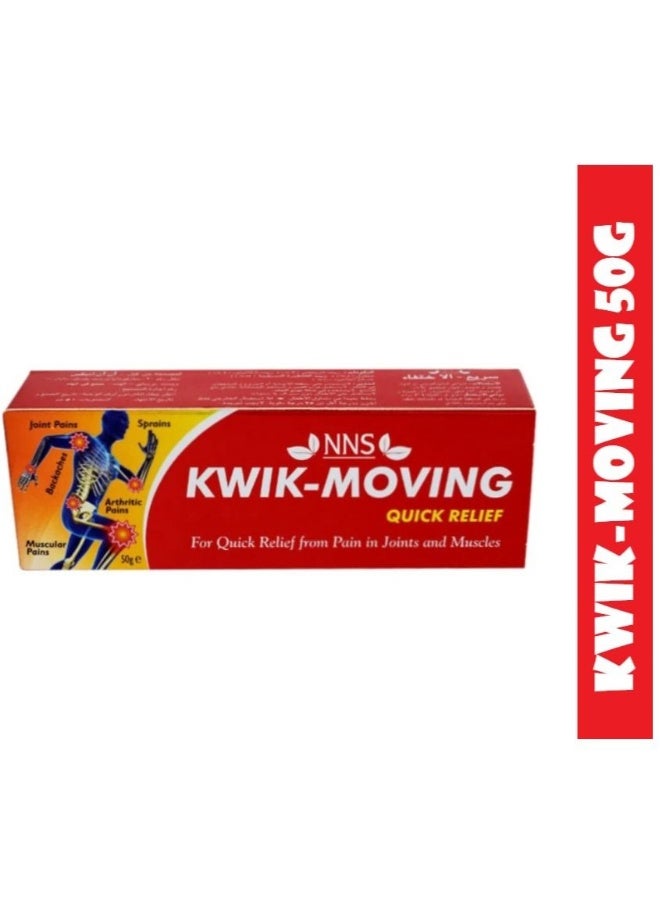 NNS Kwik-Moving Quick Relief Ointment 50Gm - Image 2