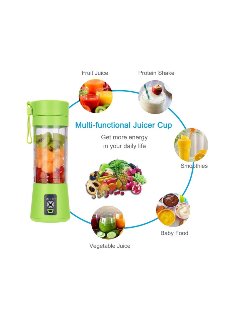 Portable Blender, Personal Size Blender Shakes And Smoothies, Mini Juicer Cup Usb Rechargeable, Handheld Travel Blender Fruit Mixer 380ml - Image 2