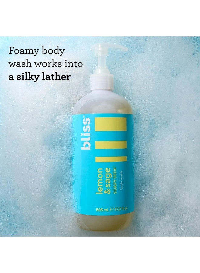 Bliss Lemon & Sage Trio: Soapy Suds Body Wash, Exfoliating Body Scrub & Lemon & Sage Body Butter - Hydrating & Nourishing for Soft, Radiant Skin - Image 5