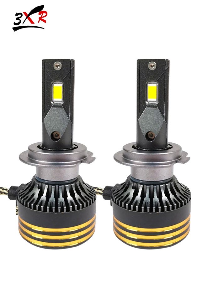 3XR - Car LED Head Light H7 60W 30000LM 6500K Car LED Headlight With Cooling Fan System - 3XR - Image 1
