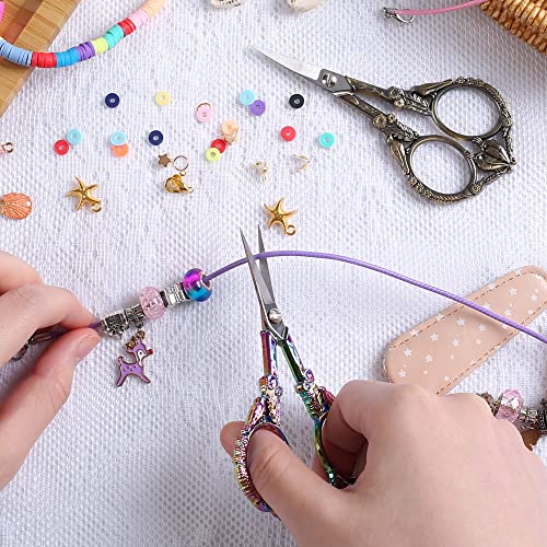 GLEXAL Crochet Scissors –Professional Grade Shears for sewing,Craft, Artwork, Crochet,trimming,Needlework,Yarn, Handicraft DIY Tool,Thread,Beauty Hair,4.5in - Image 3