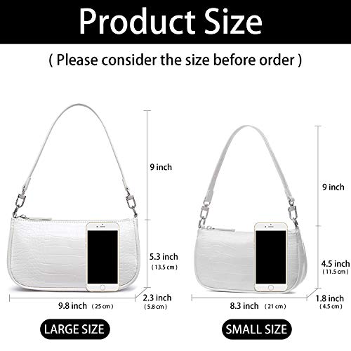 lapsting Small Shoulder Bag for Women mini Y2K Bags Trendy Clutch Purse Crossbody 90s Purses White - Image 5