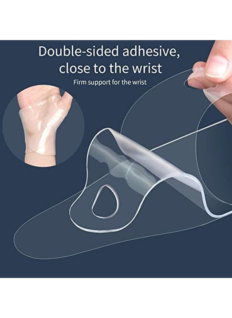 2 Pcs Gel Wrist Brace,Waterproof Gel Wrist Brace for Tendonitis - Wrist Carpal Tunnel Brace Support Wrist Splint Helps Relieve Tendinitis Pologmase with 2 Finger Roller Massager