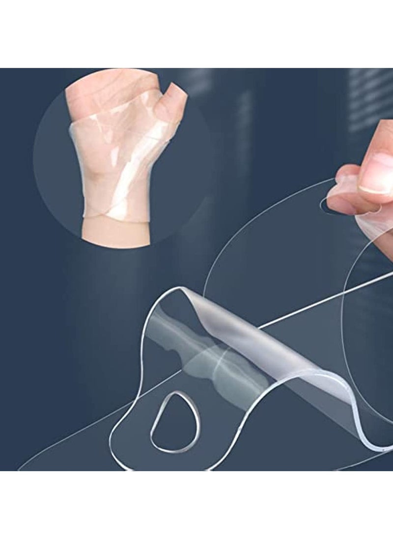 2 Pcs Gel Wrist Brace,Waterproof Gel Wrist Brace for Tendonitis - Wrist Carpal Tunnel Brace Support Wrist Splint Helps Relieve Tendinitis Pologmase with 2 Finger Roller Massager