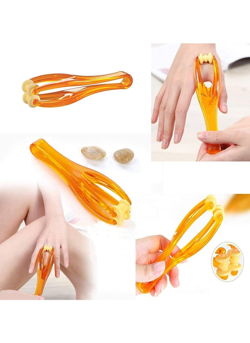 2 Pcs Gel Wrist Brace,Waterproof Gel Wrist Brace for Tendonitis - Wrist Carpal Tunnel Brace Support Wrist Splint Helps Relieve Tendinitis Pologmase with 2 Finger Roller Massager