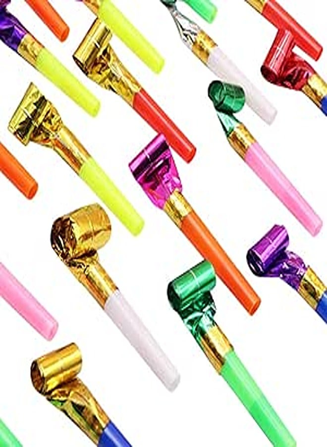 Coxeer Kid's Party Blower Funny Musical Blowouts 100Pieces