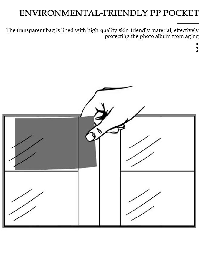 DUNISO 200 Pockets Stamping Photo Album for 6 Inches Photos Portable Photo Album for Family Wedding Boys Girls - Image 4